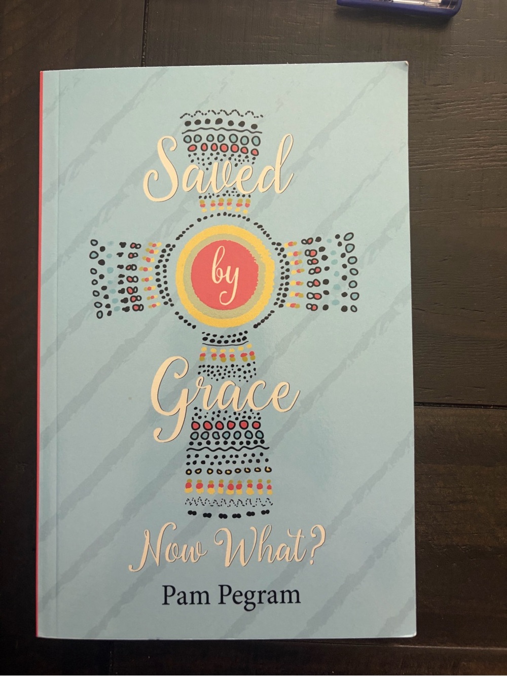 Saved by Grace Journal - Light Blue Cover with Cross Design brand new not read
